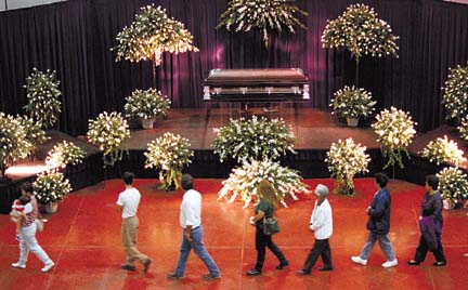 Selena's funeral